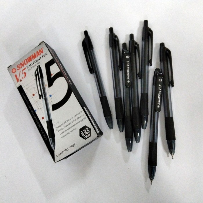 

HJK Ballpoint Snowman V-5 0.7 H/M/B 12 Pcs
