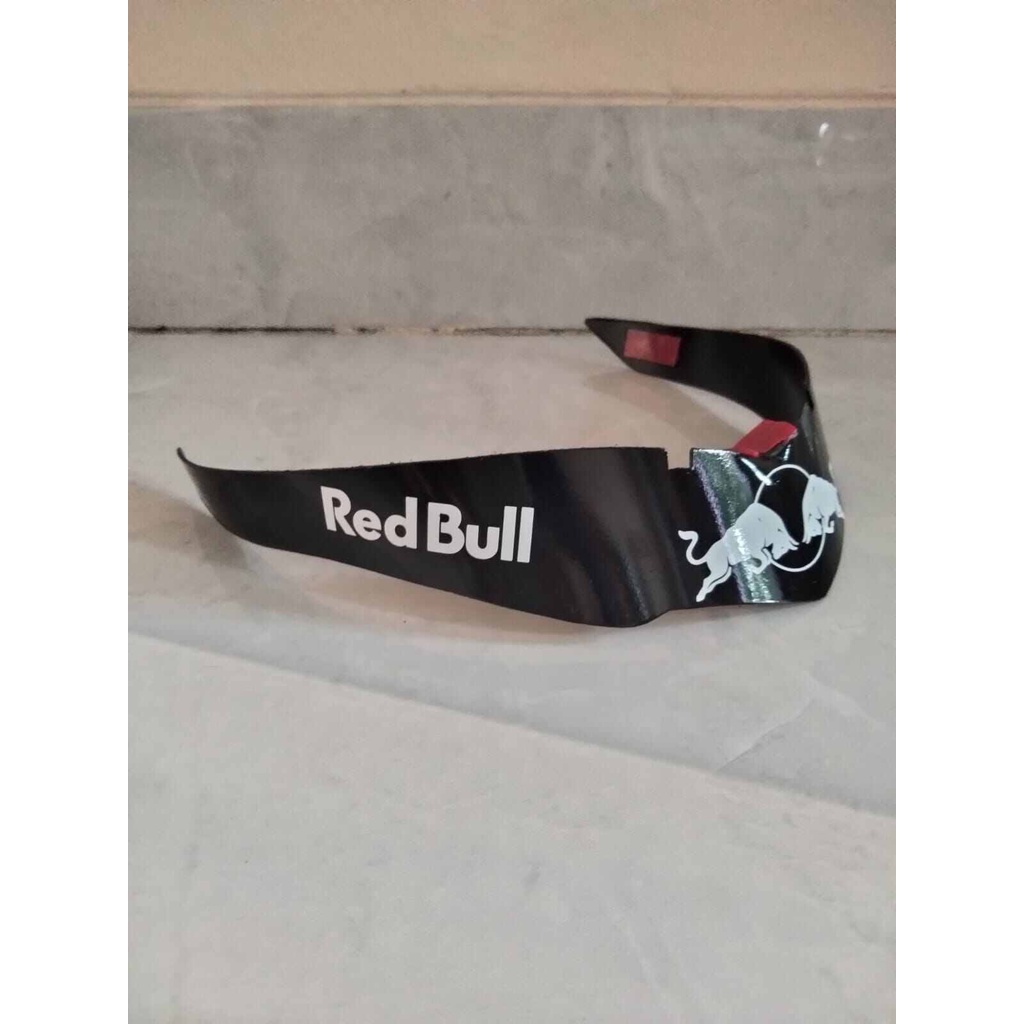 spoiler helm NHK rx9 motif red bull putih,