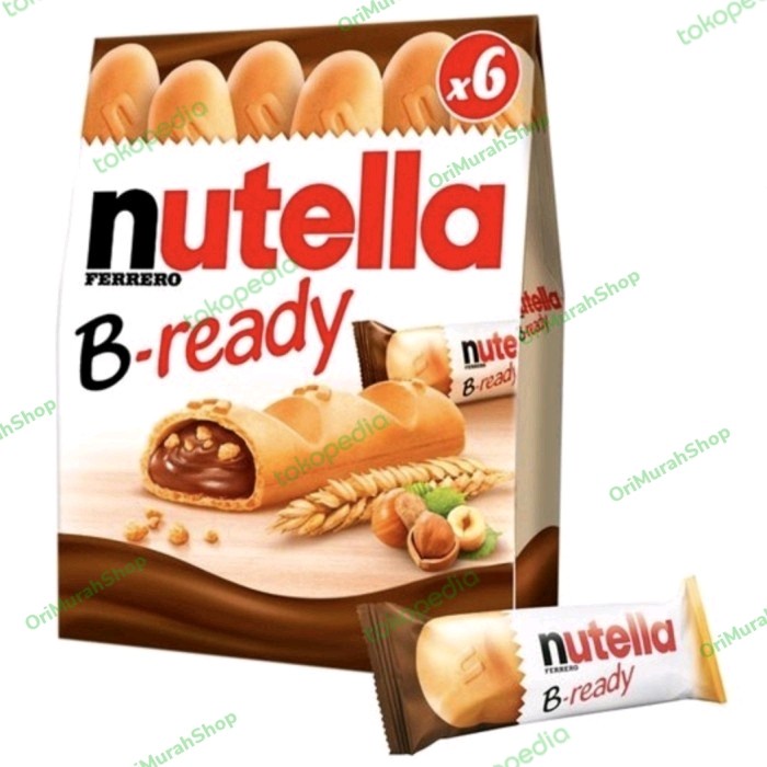 

Nutella B Ready Isi 6 Pcs Ferrero B-ready 132 Gram Nutela Bready