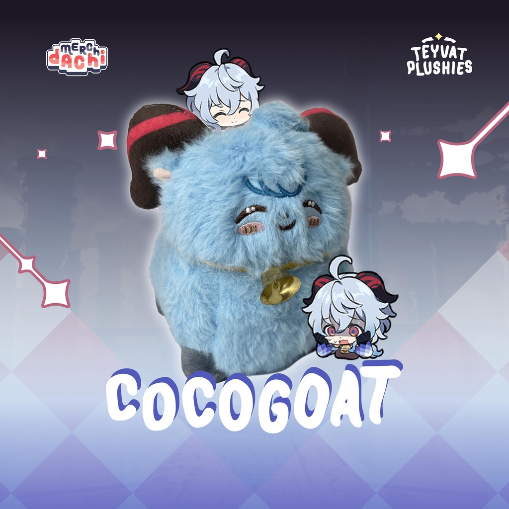 Boneka Cocogoat Teyvat Plushies Genshin Impact Dolls