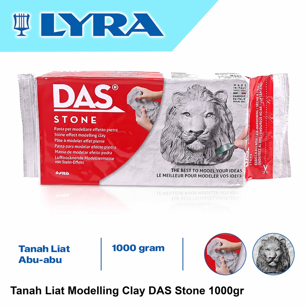 

DAS Modelling Clay Stone 1000gr Air Hardening Resealable 348200