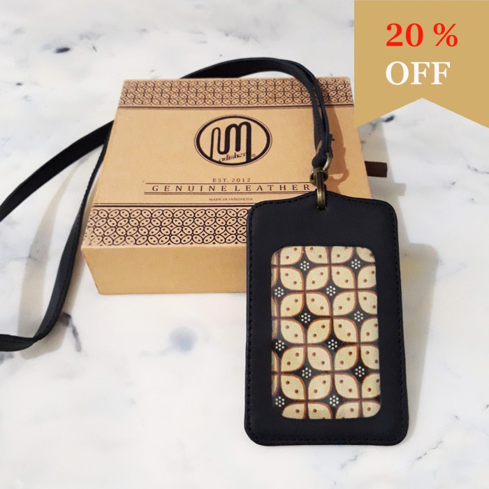 

NS76 ID CARD HOLDER Office Kantor Kulit Sapi Asli Premium Leather Name Tag