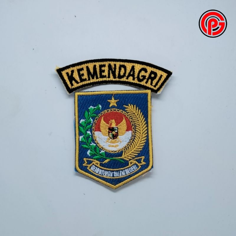 Best Seller Logo Bordir Kemendagri / Logo Kemendagri / Bordir Logo Kemendagri / Bordir Kemendagri / 