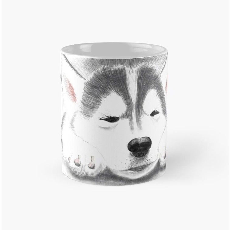 Gelas Hadiah | Mug Keramik Husky puppy
