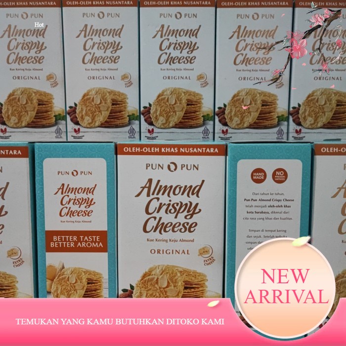 

Almond Crispy Cheese Surabaya Kue Kering Keju Almond Original Pun Pun