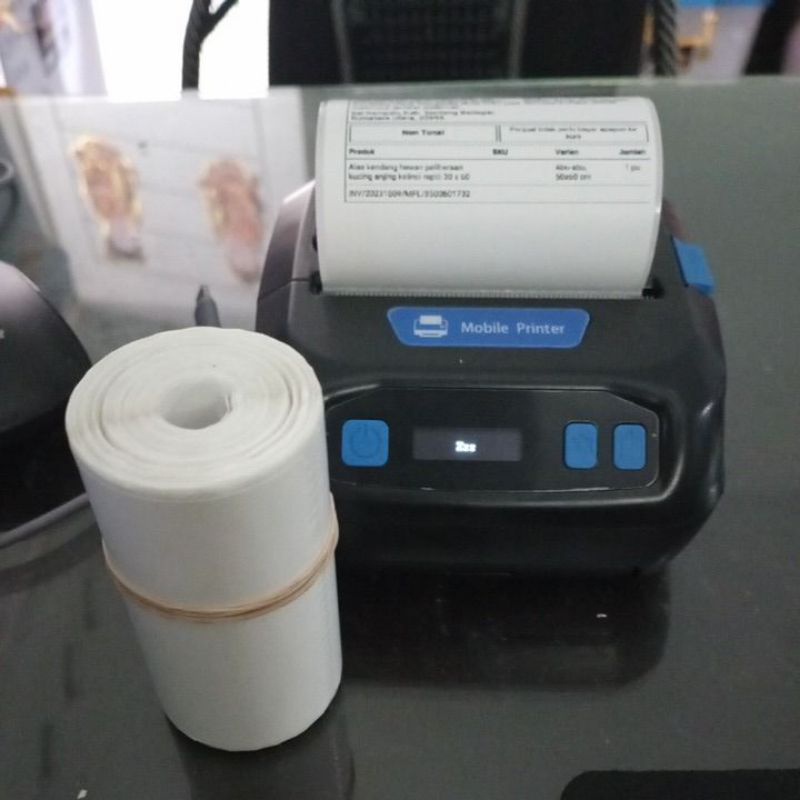 kertas stiker label pengiriman printer thermal 80x50 mm