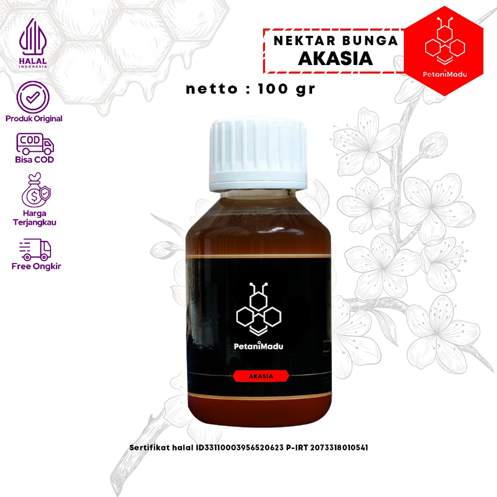 

100 Gr | Madu Hutan Asli 100% Akasia Murni Original - Raw Honey