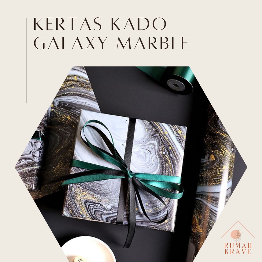 

RUMAH KRAVE - Kertas Kado Galaxy Marble Marmer