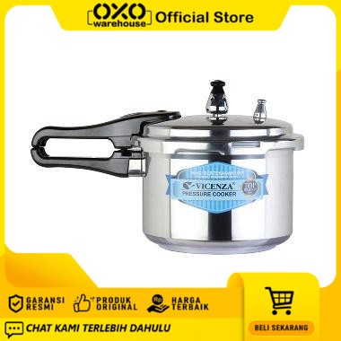 Panci Presto VICENZA 3 Liter V303 Pressure Cooker (18cm) Garansi Resmi Original