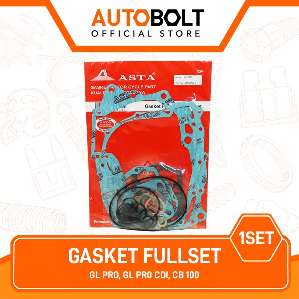 AUTOBOLT Gasket Fullset GL PRO & CDI & CB 100 Set Paking Top Topset Perpak Packing Full Merk Asta