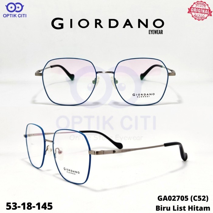 Frame Kacamata  Wanita kotak GIORDANO GA 02705 Original