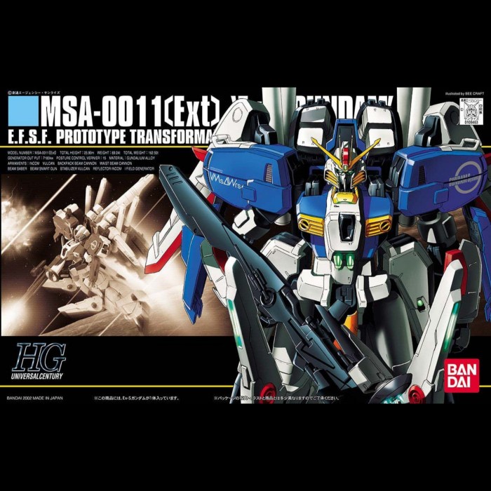 Bandai HG / HGUC 1/144 Ex S Gundam X Es Ex-S ukuran jumbo - ex s gundam