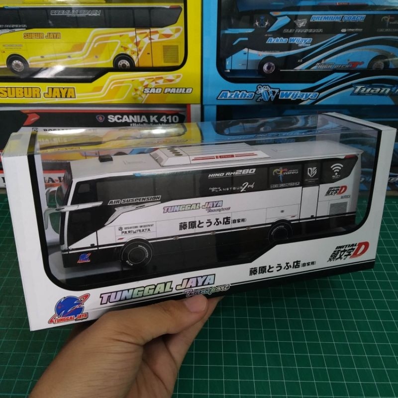 Miniatur Bis Kertas Papercraft Bus TUNGGAL JAYA TRANSPORT "KIDS PANDA" JETBUS 5