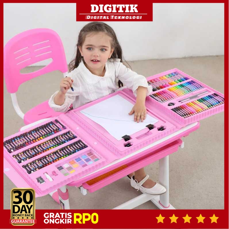 

DIGITIK - ZFK Set Alat Mewarnai Anak Colorful Childrens 208 PCS - ZF208