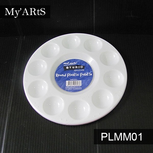 

Mont Marte Round Plastic Palette 17 cm Palet Cat Air Lukis Gambar Myarts