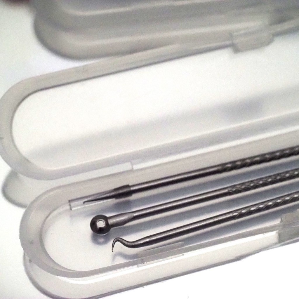 PINSET JEPIT KOMEDO JERAWAT SET ISI 3 BAHAN STAINLESS STELL TEBAL FACIAL PINSET