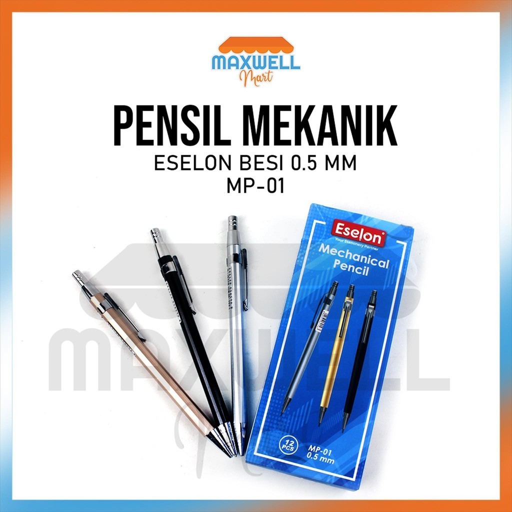 

[ES.JKT]1pcs Pensil Mekanik MP-01 Besi 0.5mm / Pensil Mekanik Besi Office