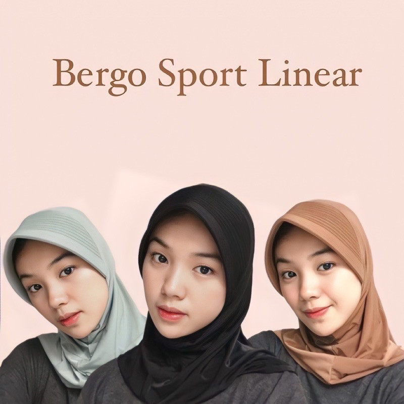 RS - HIJAB SPORT PET BESAR JERSEY || HIJAB INSTAN SPORT PET TEBAL / BERGO SPORT LINEAR INSTAN PET BE