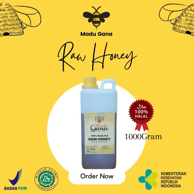 

Madu Gana 1Kg Madu Mentah Murni Alami