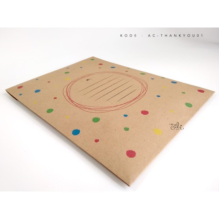 

(AC-THANKYOU01) amplop coklat tebal kirim online shop iamcili original