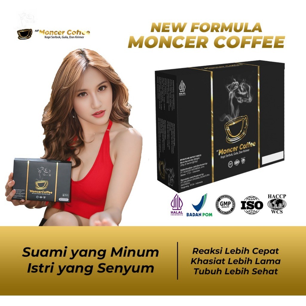 

Coffee NFM0NCER Kopi Minuman Serbuk Halal & BPOM 1 Box 8 Sachet