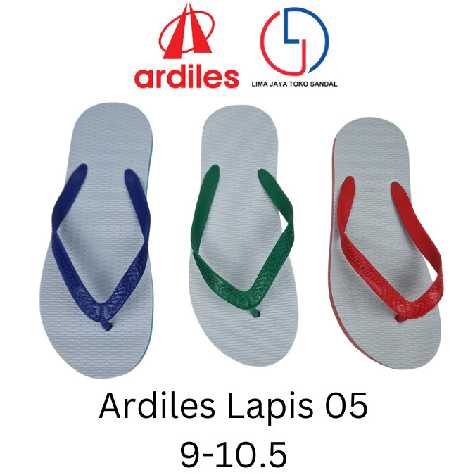 Sandal Jepit Karet Murah Model Klasik Wanita Pria Ardiles 05 / Ardiles Lapis Ori