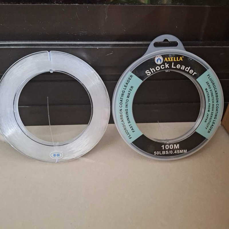 Axella Shock Leader Senar Pancing Fluorocarbon Shock Leader 20Lb ; 30 Lb ; 40Lb ; 50Lb ; 80Lb
