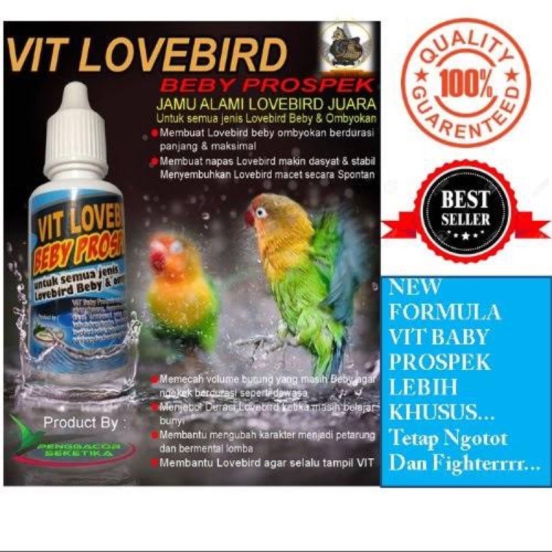 Vitamin Burung Lovebird Beby Prospek vitamin lomba/ Alami Lovebird Juara