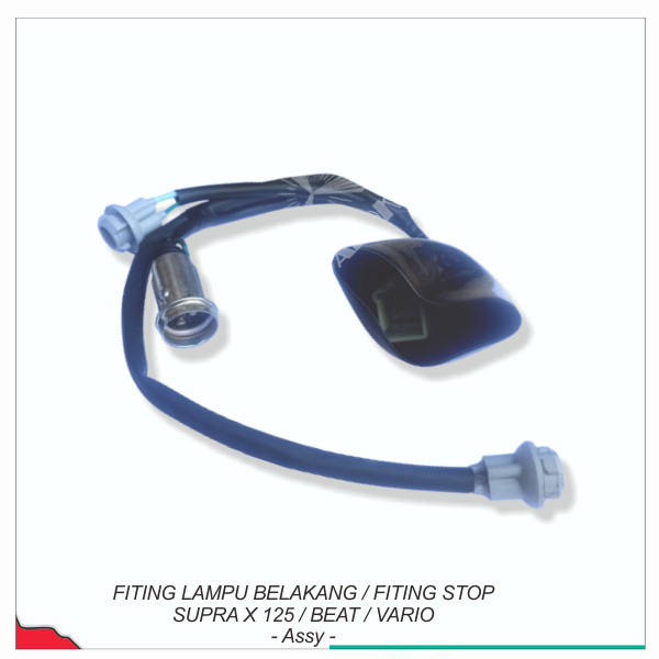 Fiting Lampu Belakang / Fiting Stop Supra X 125 / Beat / Vario - Assy -