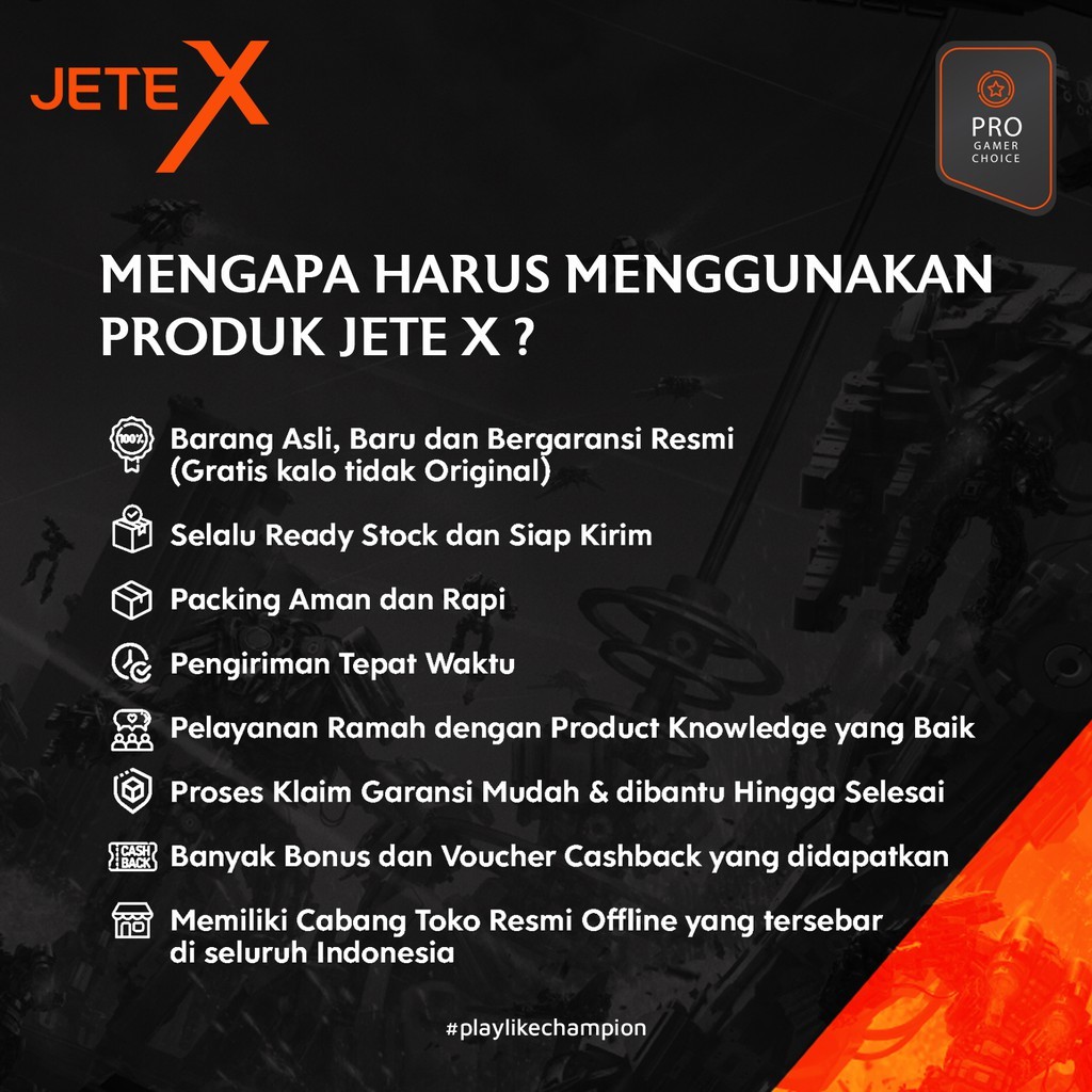 RIZKIOTONOTIF HEADSET GANG C EARPHONE GANG JETEX HX8 - GARANSI 2 TAHUN