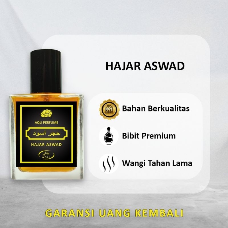 AQLI Perfume Original Hajar Aswad - Parfum Arobian Spray 15ml/30ml/50ml Wangi Tahan Lama
