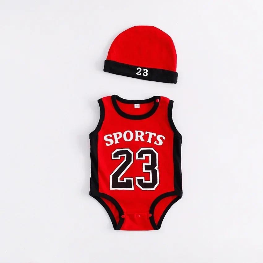 Newborn Baby Rompers Cute Boys Girl Jumpsuits Rompers Basketball Kids Clothes Infantil Baby 23 Sport
