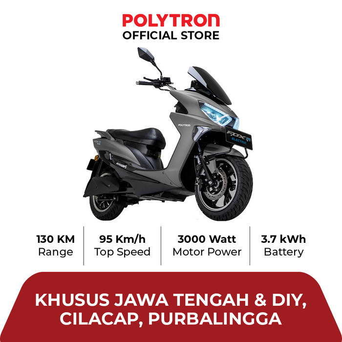 SUBSIDI POLYTRON Fox R Sepeda Sepeda Motor Listrik - OTR Jawa Tengah & DIY, Jateng & DIY Luar jawa