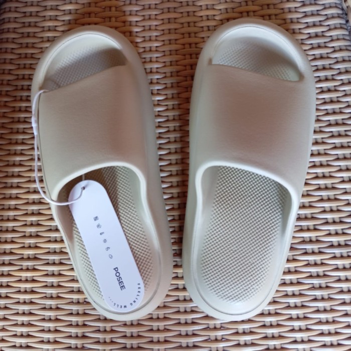 ✔VN.KIA✔ - TERLARIS Posee Cat Claw EVA Sandal Fashion Pria / Wanita - Oatmeal, 44-45