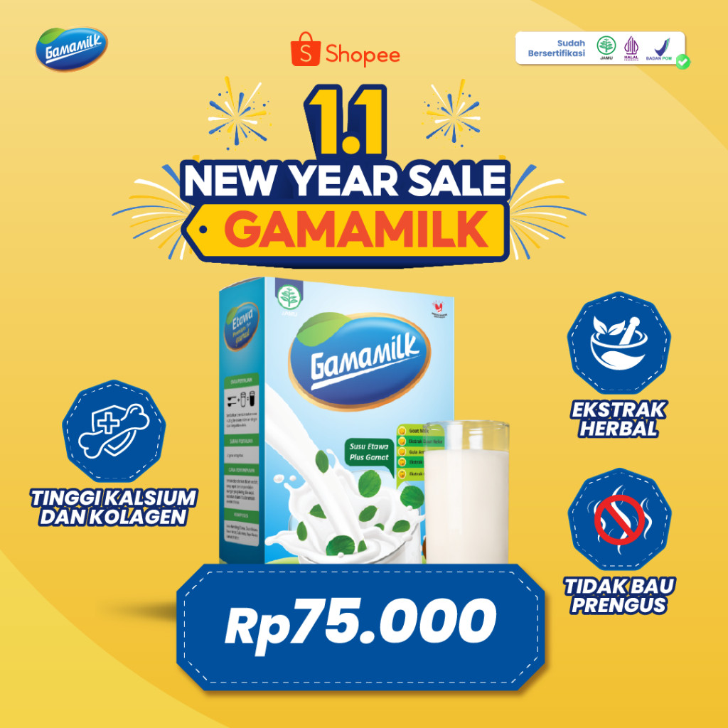 

GAMAMILK Susu Etawa Plus Gamat- Rekomendasi Atasi Masalah Nyeri Sendi Tulang, Asam Urat dan Rematik