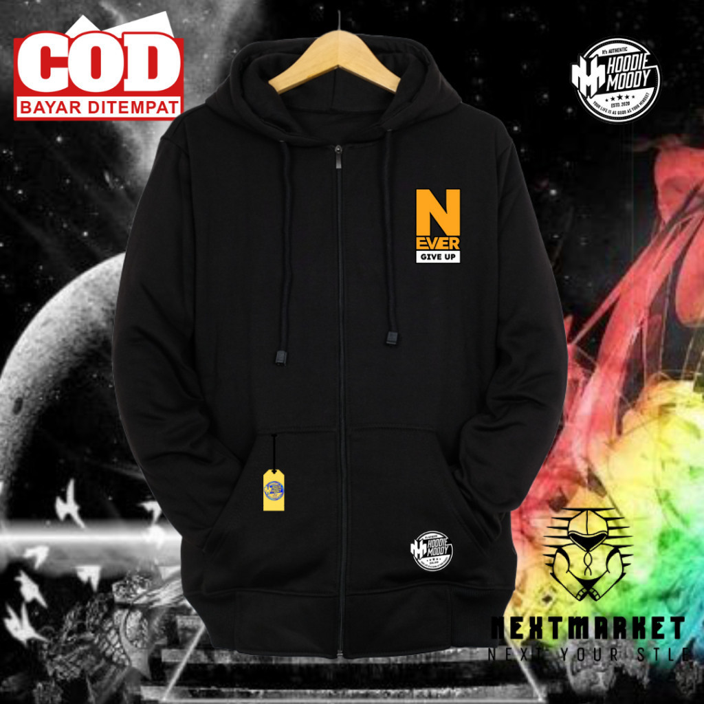 Hoodie sleting resleting wanita pria jaket resleting  zipper polos pria keren original distro kupluk