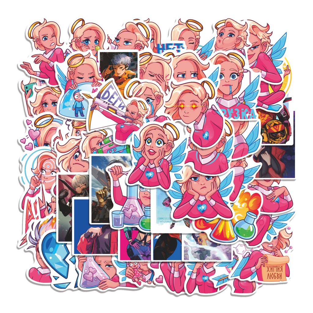 

COD 50 Pcs Stiker AURORA'S Lucu Anti Air Untuk Dekorasi Notebook Sepeda Skateboard Handphone