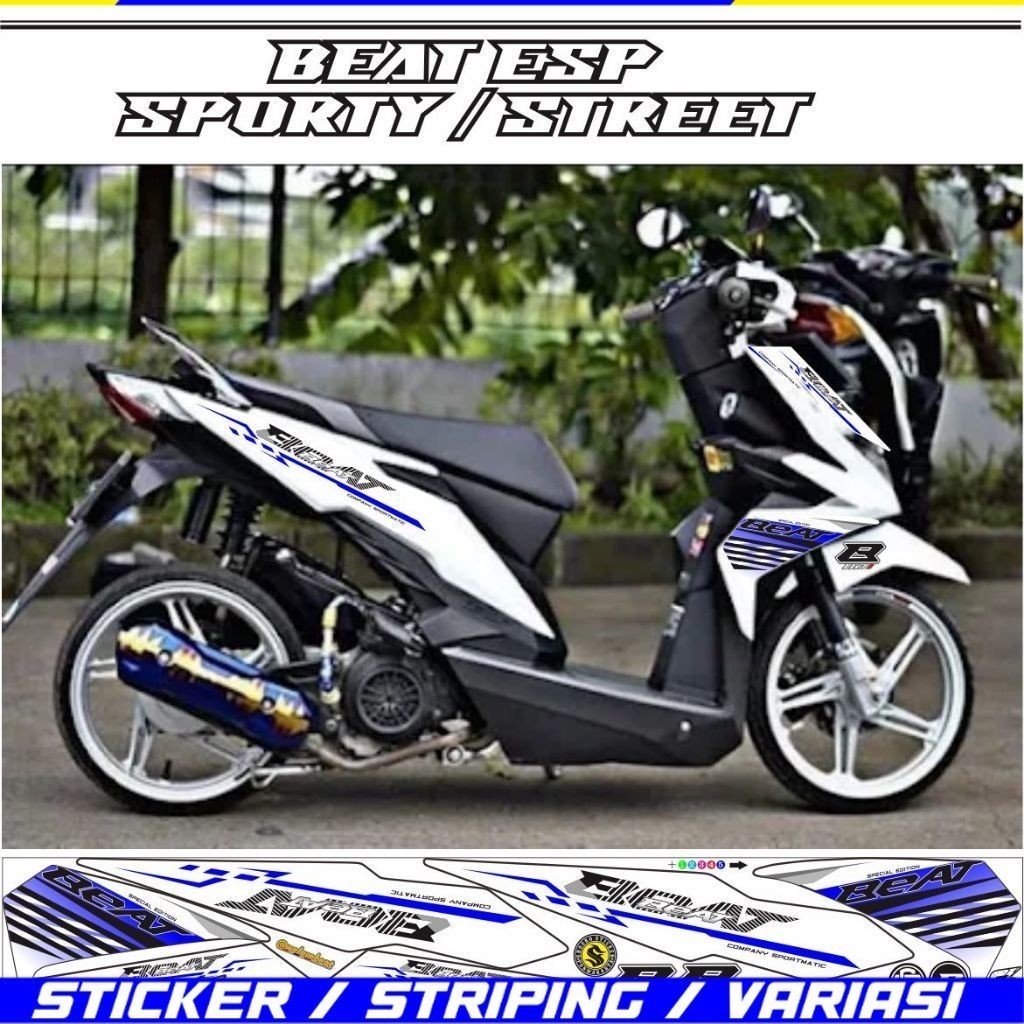 Striping Variasi Striping Beat Esp 2016 2019 Variasi Stiker Simple