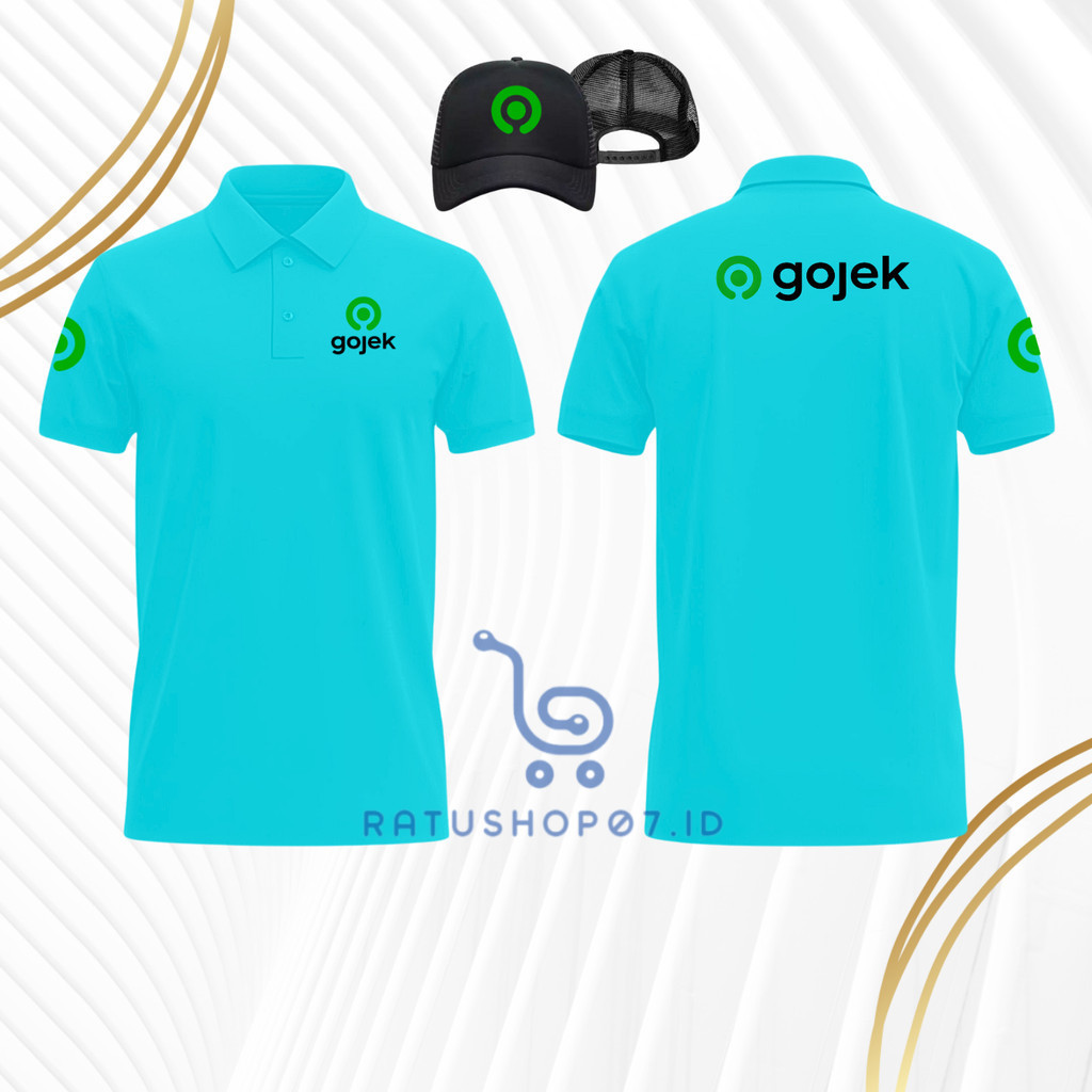 BONUS TOPI Baju Kaos Lengan Pendek Pria Wanita Dewasa Unisex Custom Gocar Indonesia Seragam Tukang D