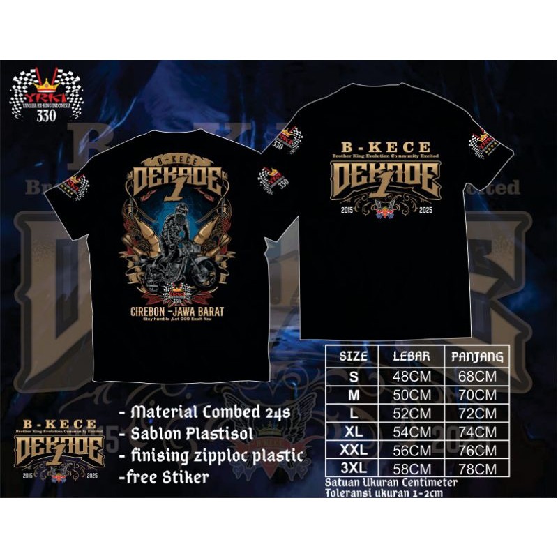 VISSION OFFICIAL VISSION OFFICIAL kaos SATU DEKADE B-KECE CIREBON