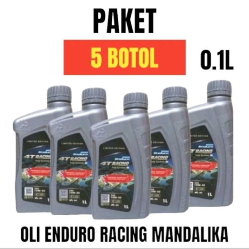GROSIR 5 PCS OLI ENDURO RACING RESING 1L PAKET HEMAT 5 BOTOL ENDURO RACING