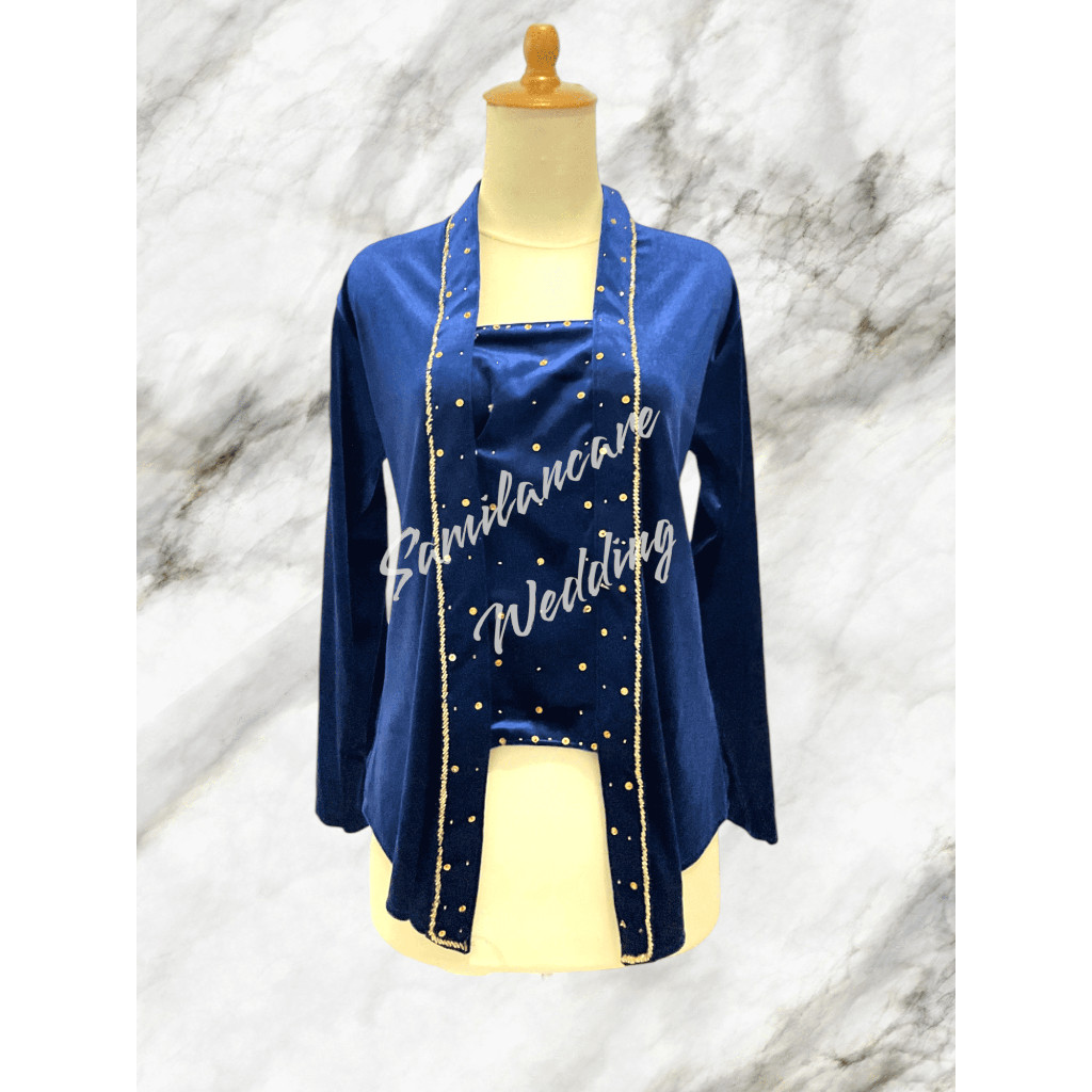 Baju KEBAYA KUTUBARU MOTIF TABUR ( PAYET GOLD )