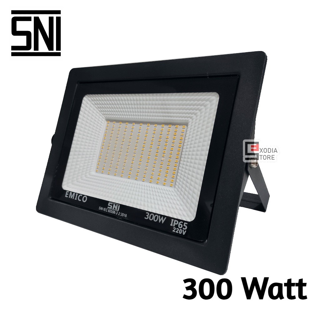 Emico Lampu Sorot SMD LED 300 watt SNI IP65 Lampu Tembak Floodlight utk Panggung / Outdoor / Taman