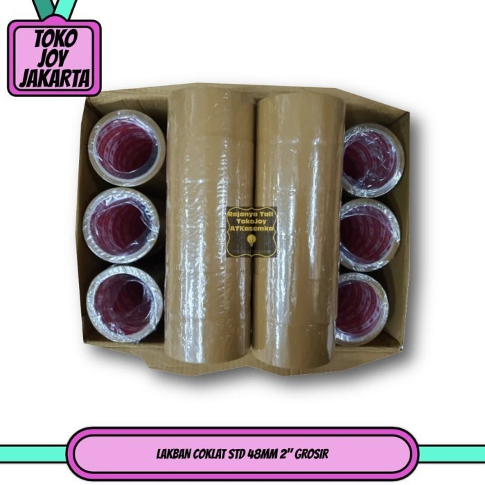 

LAKBAN COKLAT STD 48MM 2" BUKAN DAIMARU LAKBAN PROMO MURAH GROSIR