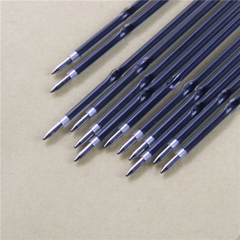 

10 Pcs 0.7mm Ballpoint Pen Refill Black Red Blue 3 Colors Office Supplies Escolar Writing Pen High Quality Mb Roller Pen