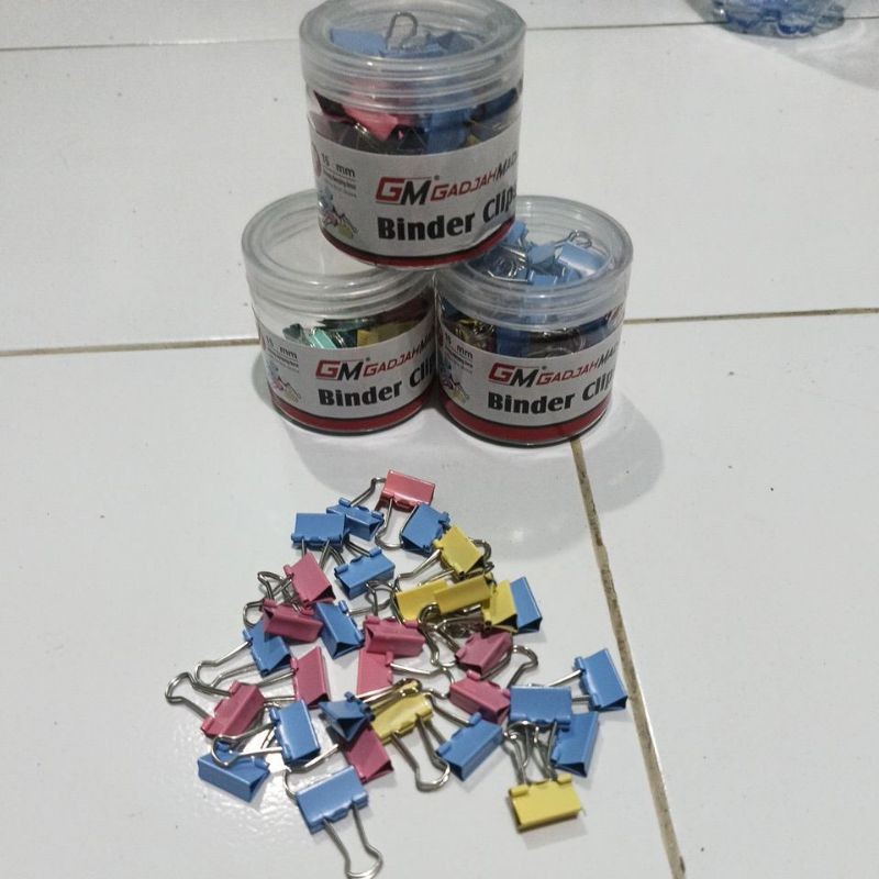 

BINDER CLIPS GM 15MM 1BOX ISI 60PCH