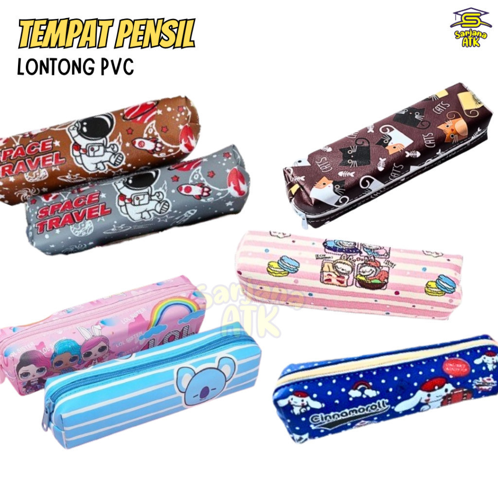 

Tempat Pensil / Kotak Pensil Resleting / Pencil Case Resleting Funcy / Tempat Pensil Lontong Pvc Murah
