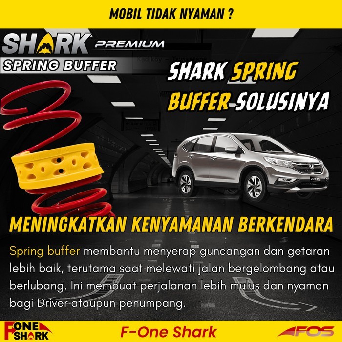 Spring Buffer Premium / Karet Damper Per Stabilizer Honda CRV GEN 4 2012-2016 Merk F-One SHARK PREMI