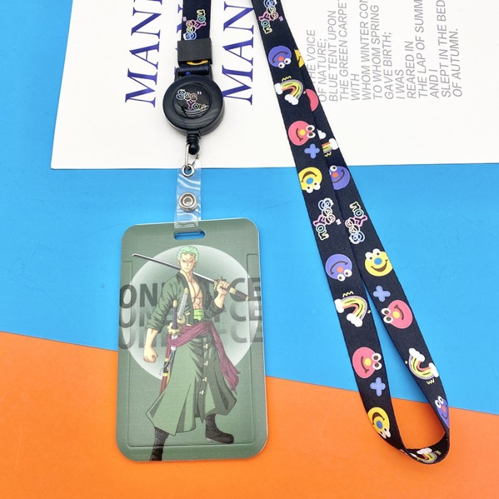 

Hodaal Lanyard ID card Anime tali Yoyo panjang / One Piece / Nakama - ZORRO SWORD