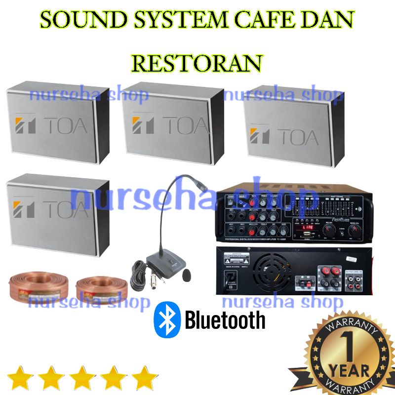 Paket Sound System Cafe kafe dan restoran atau sound pemanggil